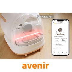 Avenir AV-CB02W Akıllı Otomatik Kedi Tuvaleti App Kontrol Koku Yapmayan Kum Kabı