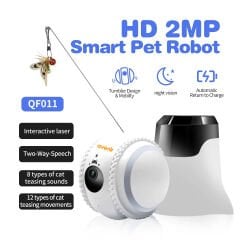 2 MP Akıllı Pet Robot IP Kamera Gece Görüş Tumbler Tasarım Kumanda Kabiliyetli Kontrollü AV-S500