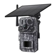 3MP 4G Solar Kamera 940nm No-Glow Kamuflaj Avcılık Doğal Yaşam Kamerası Fotokapan AV-S443H
