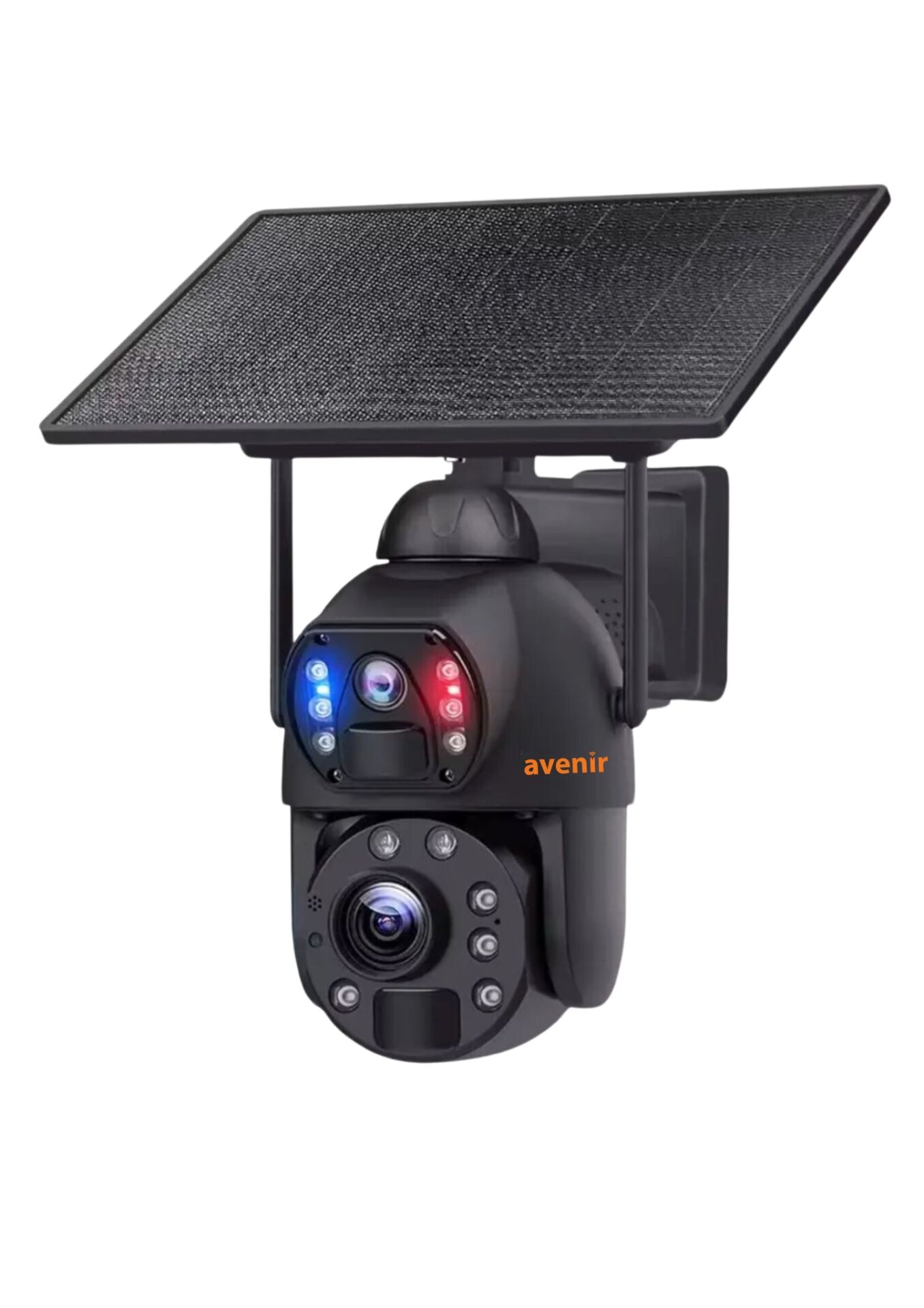 Avenir AV-S436 4G Solar Güneş Enerjili 6MP 36X Optikal Zoom Siren ve Sesli Uyarı 50 Metre Gece Görüş Mesafesi IP PTZ Kamerası
