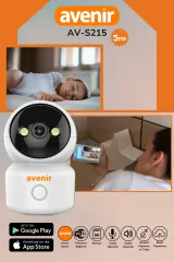 Avenir AV-S215 Wifili Bakıcı Bebek Kamerası 5MP 256 GB SD Kart Desteği Çift Yönlü Ses Sürekli Kayıt Modu