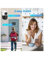 AV-S304 4MP Wifi Çift Yönlü Ses çift kameralı Okam Pro app
