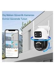 AV-S304 4MP Wifi Çift Yönlü Ses çift kameralı Okam Pro app