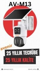 AVENİR AV-M13 4MP 3 LENSLİ 4G Simkartlı IP PTZ KAMERASI