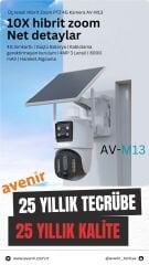 AVENİR AV-M13 4MP 3 LENSLİ 4G Simkartlı IP PTZ KAMERASI