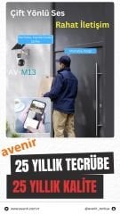 AVENİR AV-M13 4MP 3 LENSLİ 4G Simkartlı IP PTZ KAMERASI