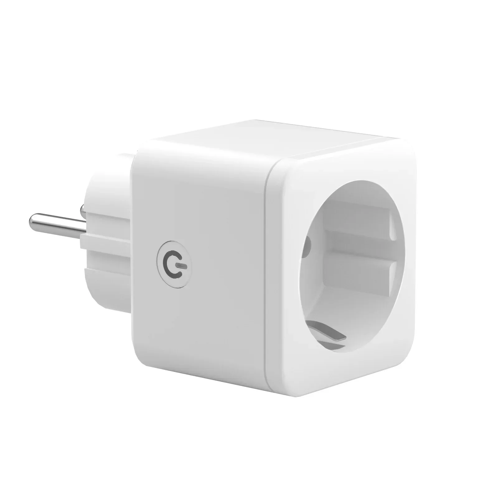 Akıllı Tekli Priz 16A Avrupa Standart Girişli Adaptörü Sesli Kontrol AV-S02
