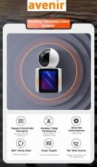 2 MP Karşılıklı Görüşme 360° Derece Dönebilen Akıllı Wifi Bebek Kamerası AV-S225