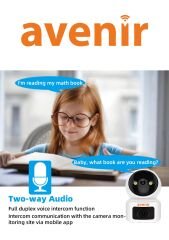 4 MP 2 Kameralı 360° Dönebilen Wifi Bebek Kamerası AV-S213