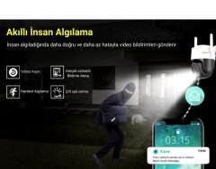 Avenir AV-S305 2MP WiFi Speed Dome IP66 IP Kamera PTZ Pan/Tilt ICSEE App