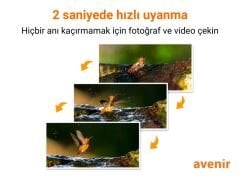 AV-S440H 4MP 3.6mm Lens 4G Solar Fotokapan Kamera Ubox App Hareket Algılama