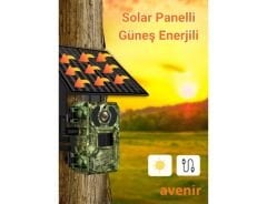 AV-S440H 4MP 3.6mm Lens 4G Solar Fotokapan Kamera Ubox App Hareket Algılama