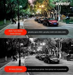 Avenir AV-M11 4G Sim Kartlı 3MP Tam Renkli Gece Görüşü Hareket Algılama Çift Yönlü Ses 10400 mAh Batarya 5 w/h solar panel IP PTZ Solar Kamera