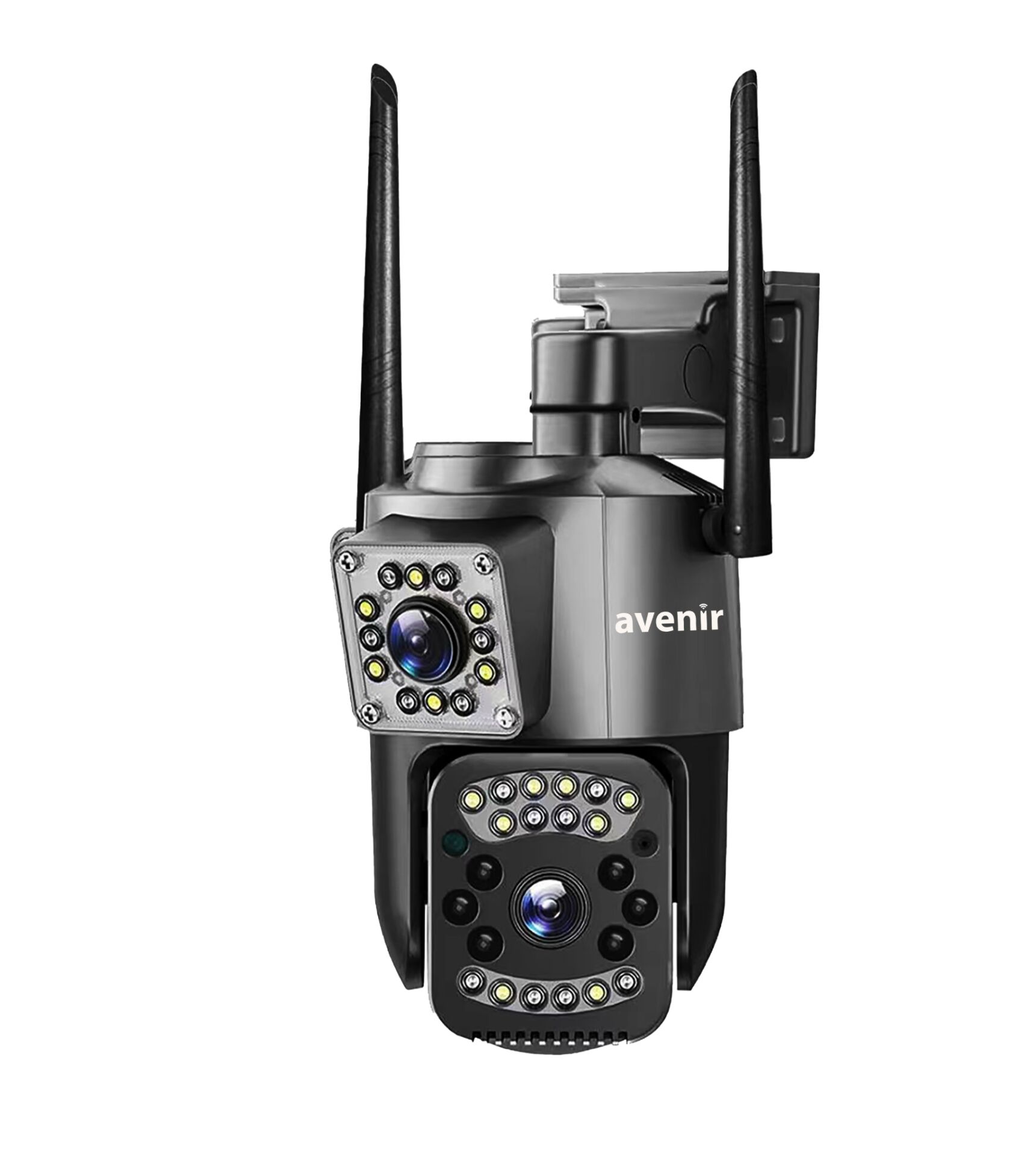 AV-M07 4MP (2*2MP) 2 Kameralı 4G Sim Kartlı IP PTZ Kamera V380 PRO App