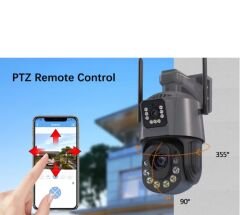 AV-M05 6MP 3MP + 3MP 36X Optik Zoom 7/24 Sürekli Kayıt 2 Kameralı 4G Sim Kartlı 90W/H Solar Panel 40000 mAh Batarya
