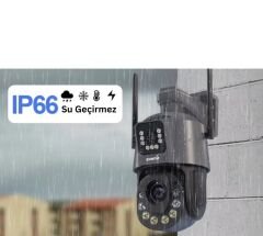 AV-M05 6MP 3MP + 3MP 36X Optik Zoom 7/24 Sürekli Kayıt 2 Kameralı 4G Sim Kartlı 90W/H Solar Panel 40000 mAh Batarya