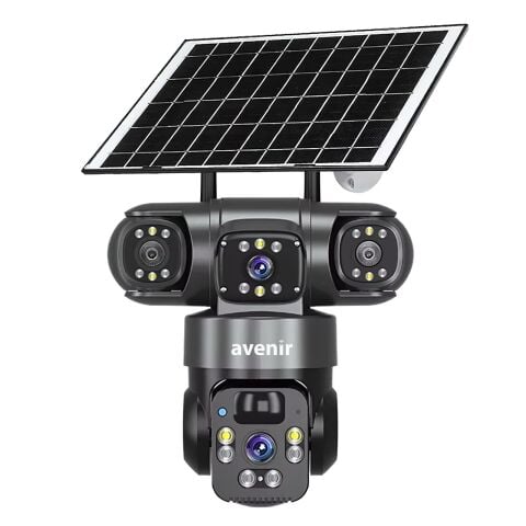 AV-S421 4MP 2 Kameralı Solar PTZ 4G Sim Kartlı Kamera